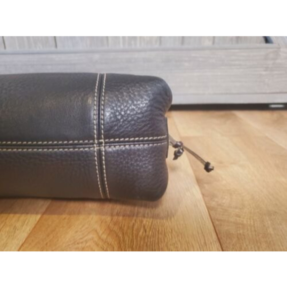 Dooney & Bourke Bkack Leather Pebble Small East/West Slouch Handbag Purse - Picture 6 of 12